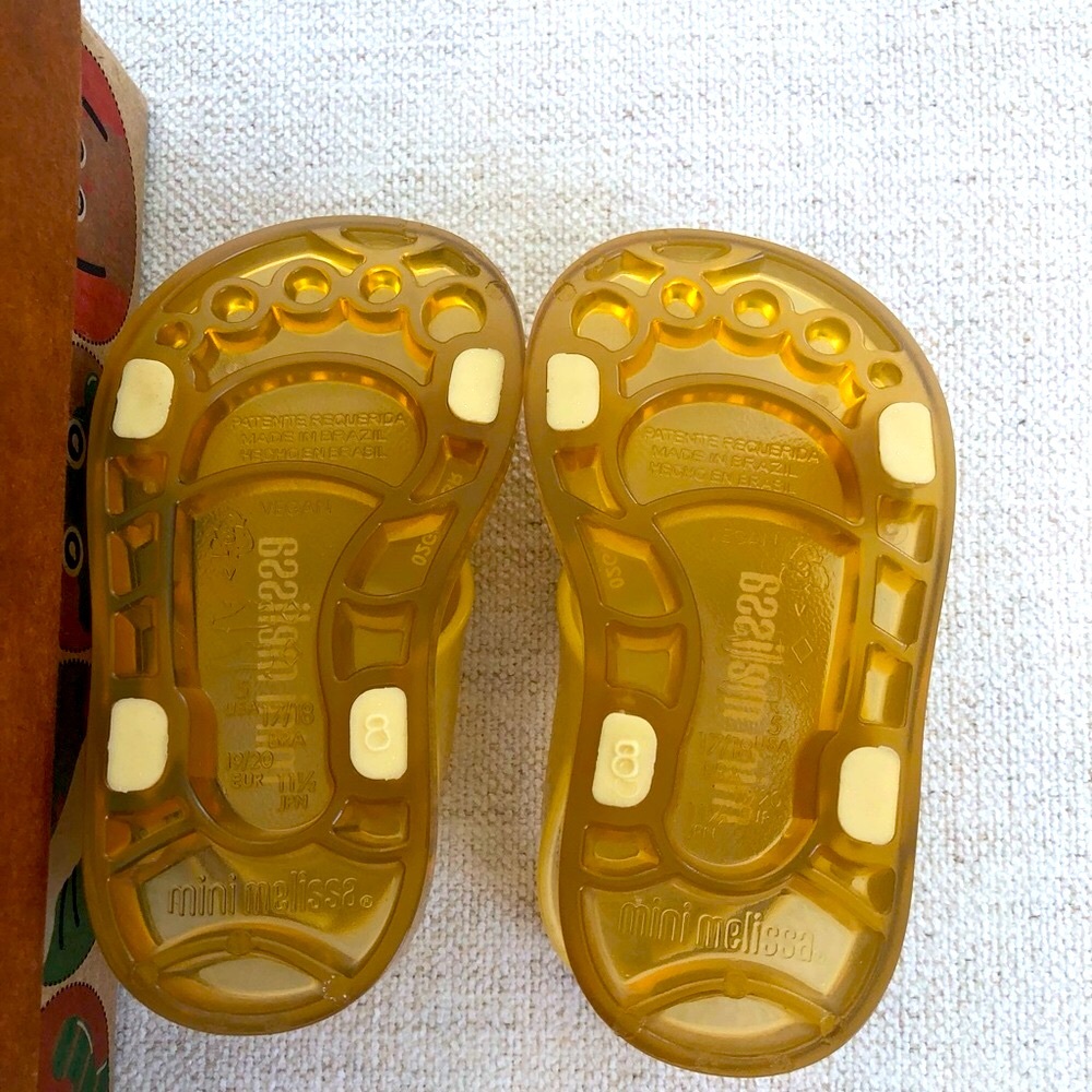 Mini Melissa Kids Yellow Sandals - Picture 3 of 5